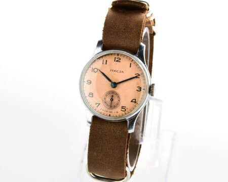 Excellent soviet POBEDA watch with bronze dial, 3rd quarter of 1955