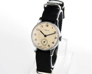 Vintage Soviet mechanical Pobeda wrist watch, 4th quarter 1953