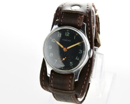 Vintage soviet mechanical POBEDA wrist watch, 4th quarter 1958