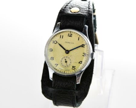 Vintage soviet mechanical POBEDA wrist watch, 4th quarter of 1951