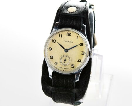 Vintage soviet mechanical POBEDA wrist watch, 3rd quarter of 1952