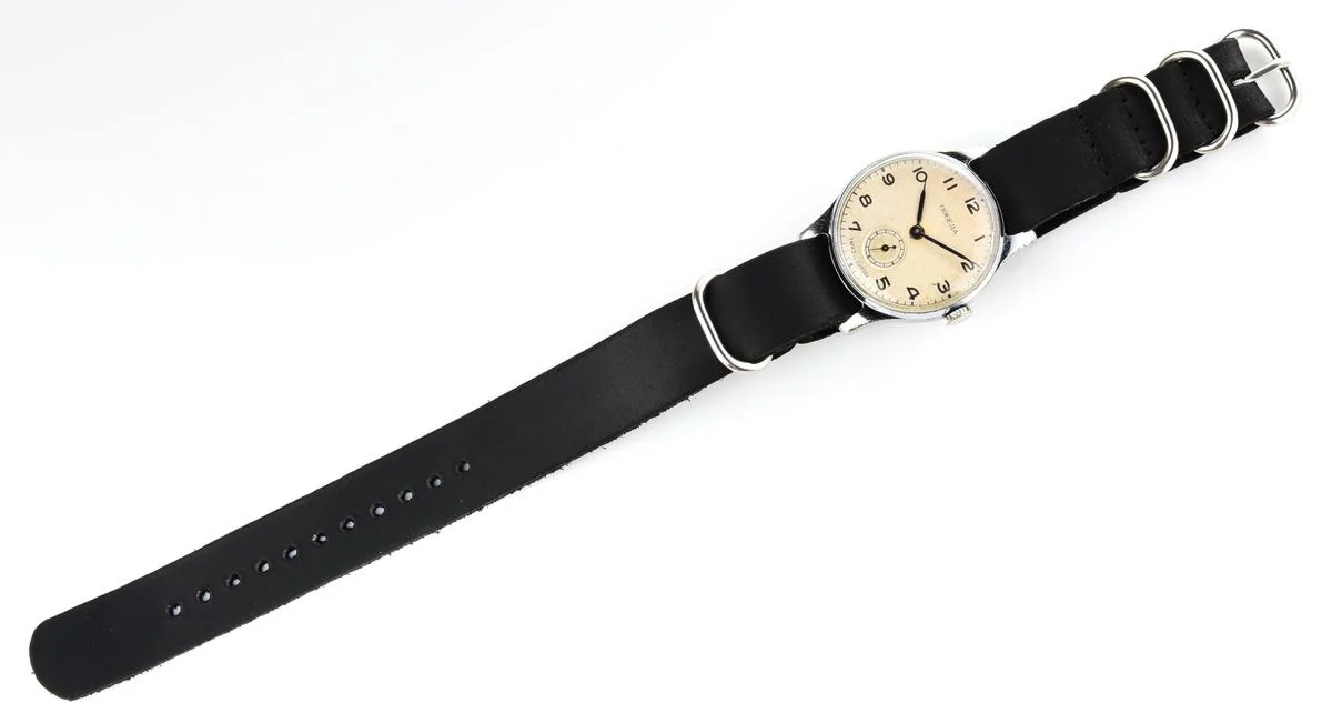 Vintage Soviet mechanical Pobeda wrist watch, 2nd quarter of 1953