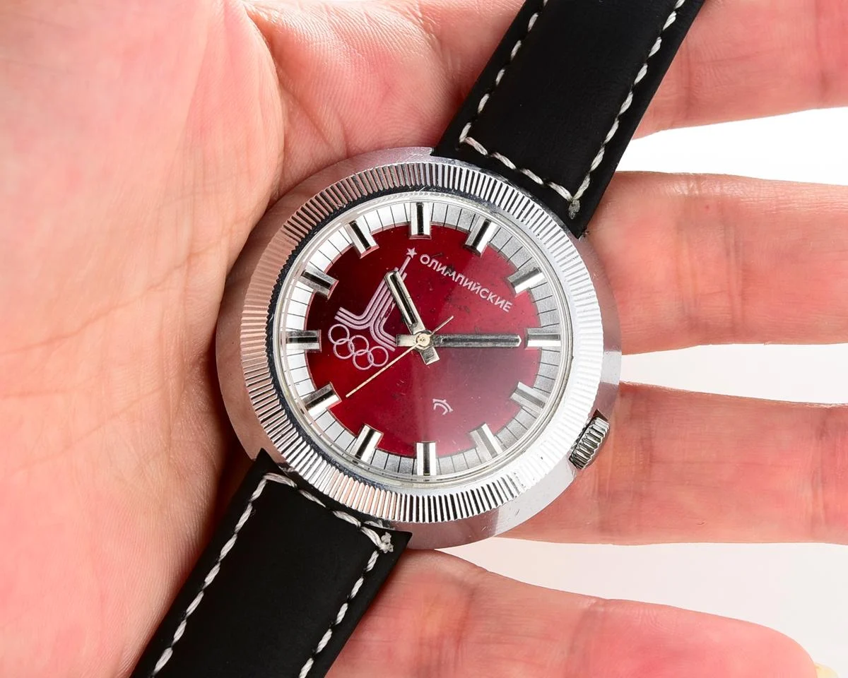 Soviet Raketa Olympic mechanical watch