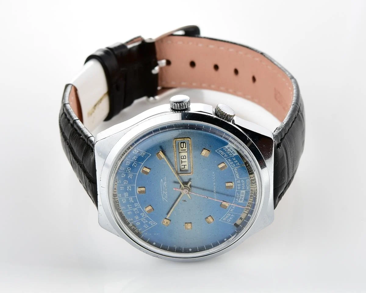 Soviet Raketa perpetual calendar watch