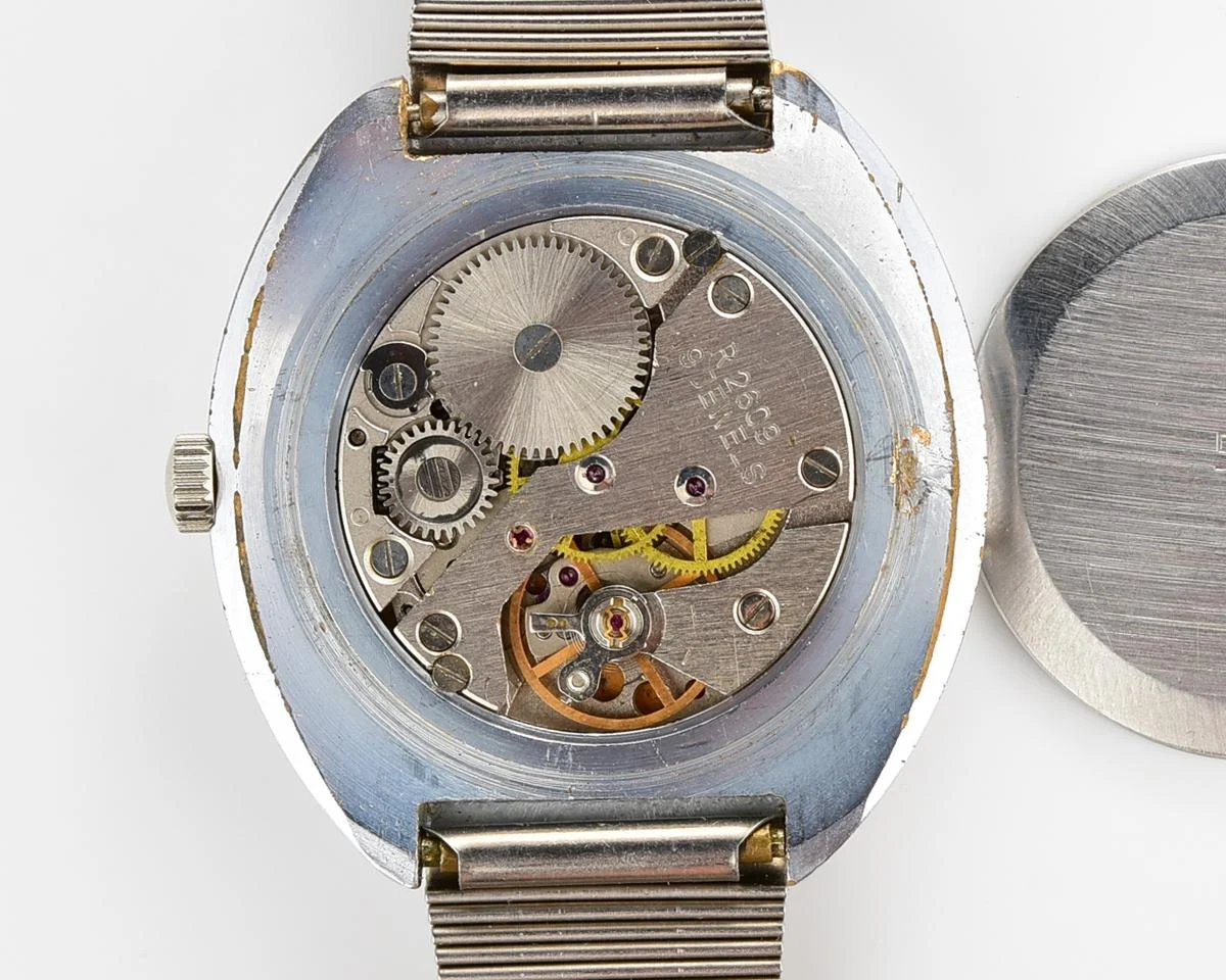 Soviet mechanical Raketa watch "big zero" with Raketa stainless steel bracelet