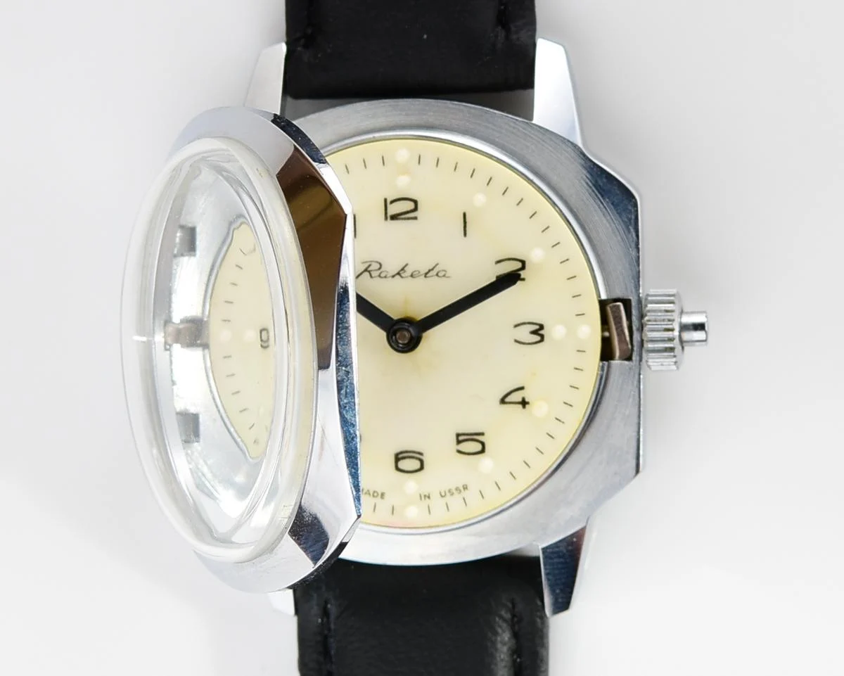 Raketa with Braille dial (for visually impaired)