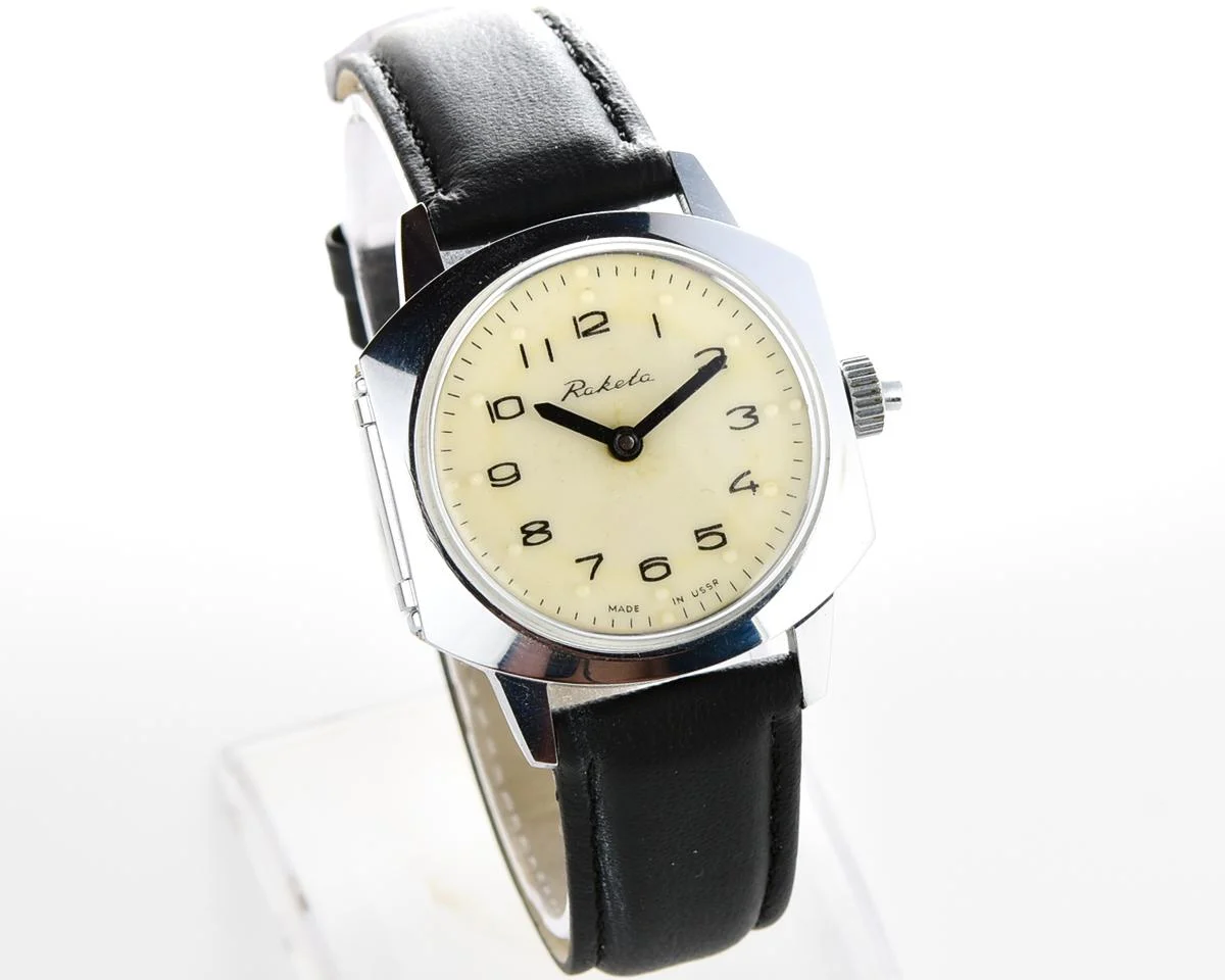 Raketa with Braille dial (for visually impaired)