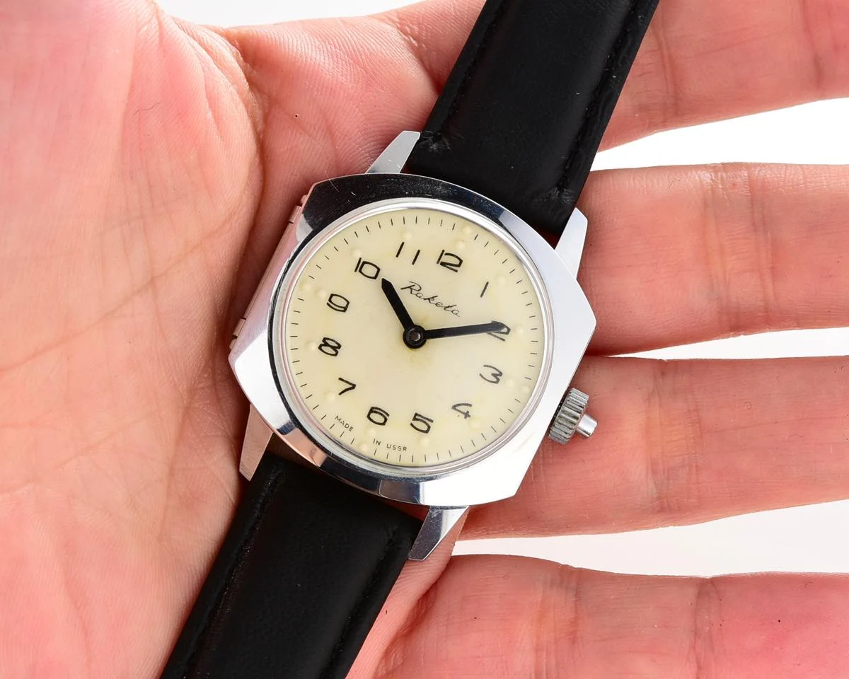 Raketa with Braille dial (for visually impaired)