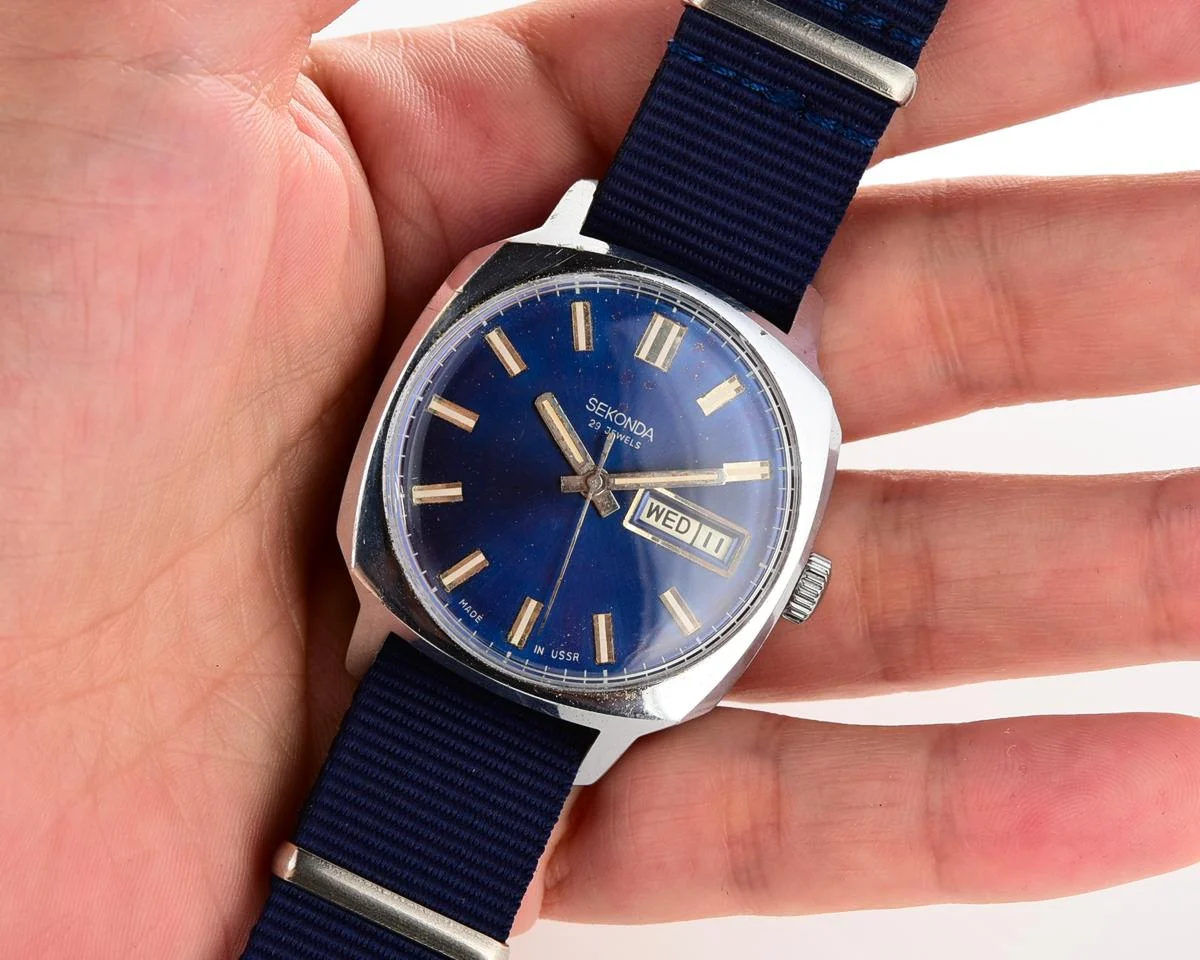 Soviet Sekonda with automatic self winding mechanical movement