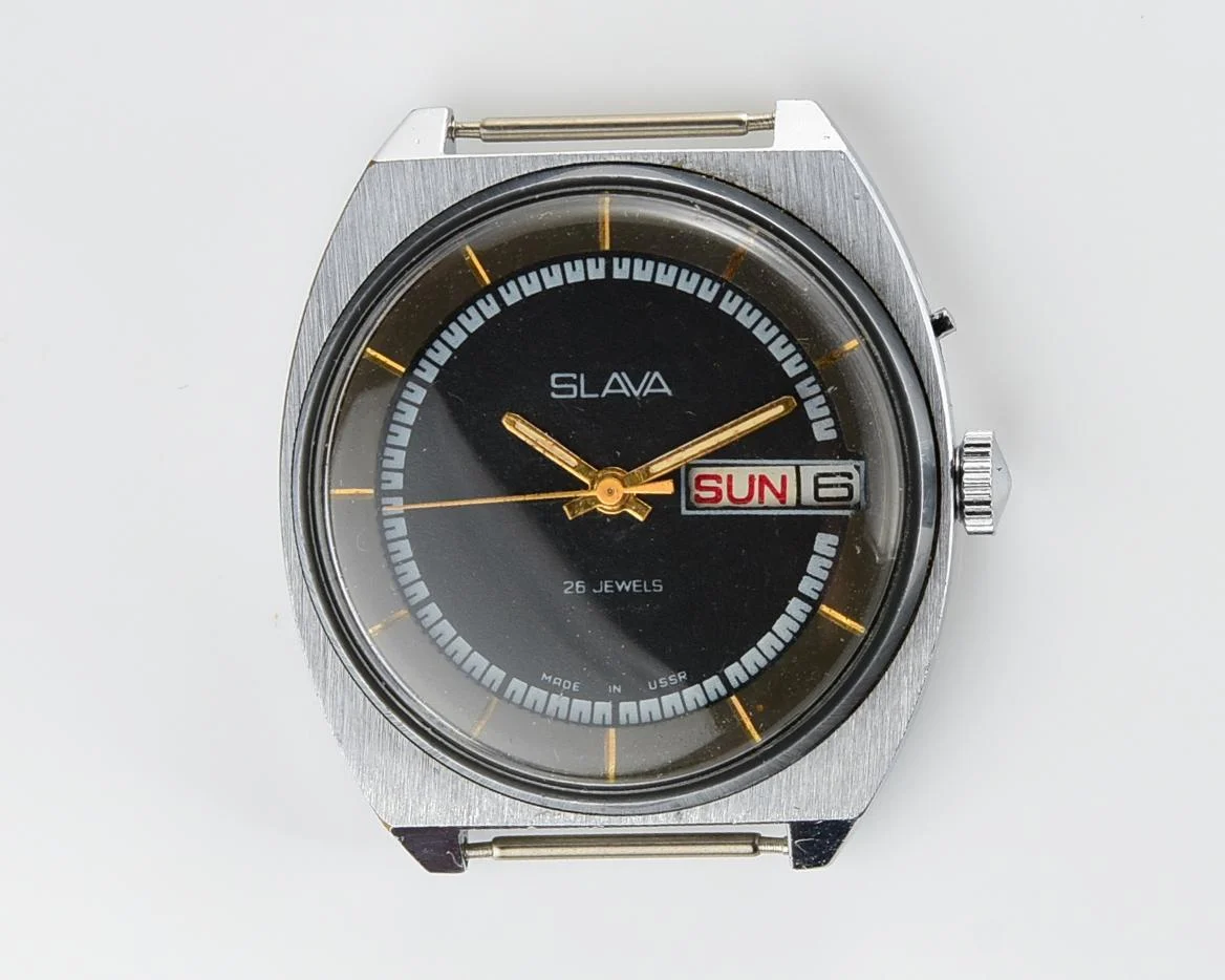 Slava Soviet mechanical vintage watch