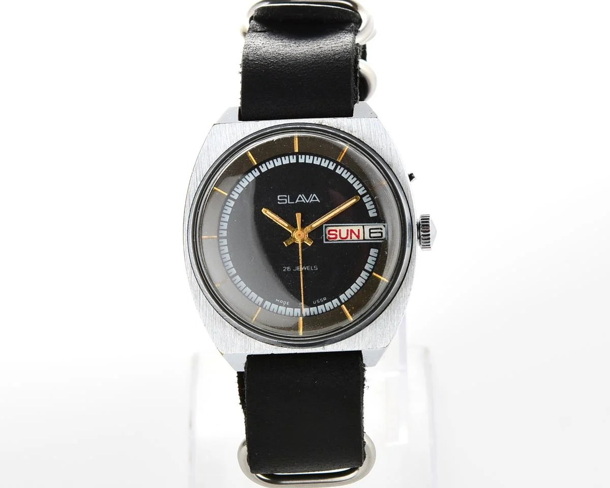 Slava Soviet mechanical vintage watch