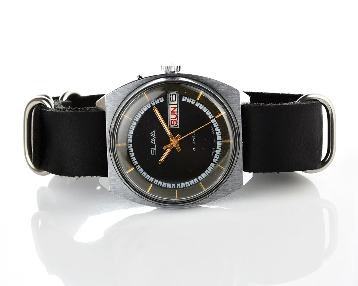 Slava Soviet mechanical vintage watch