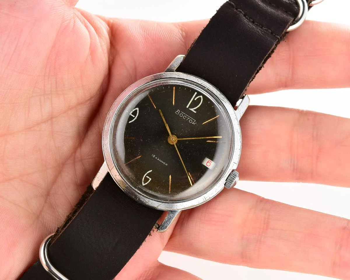 Vintage Vostok Soviet mechanical wristwatch