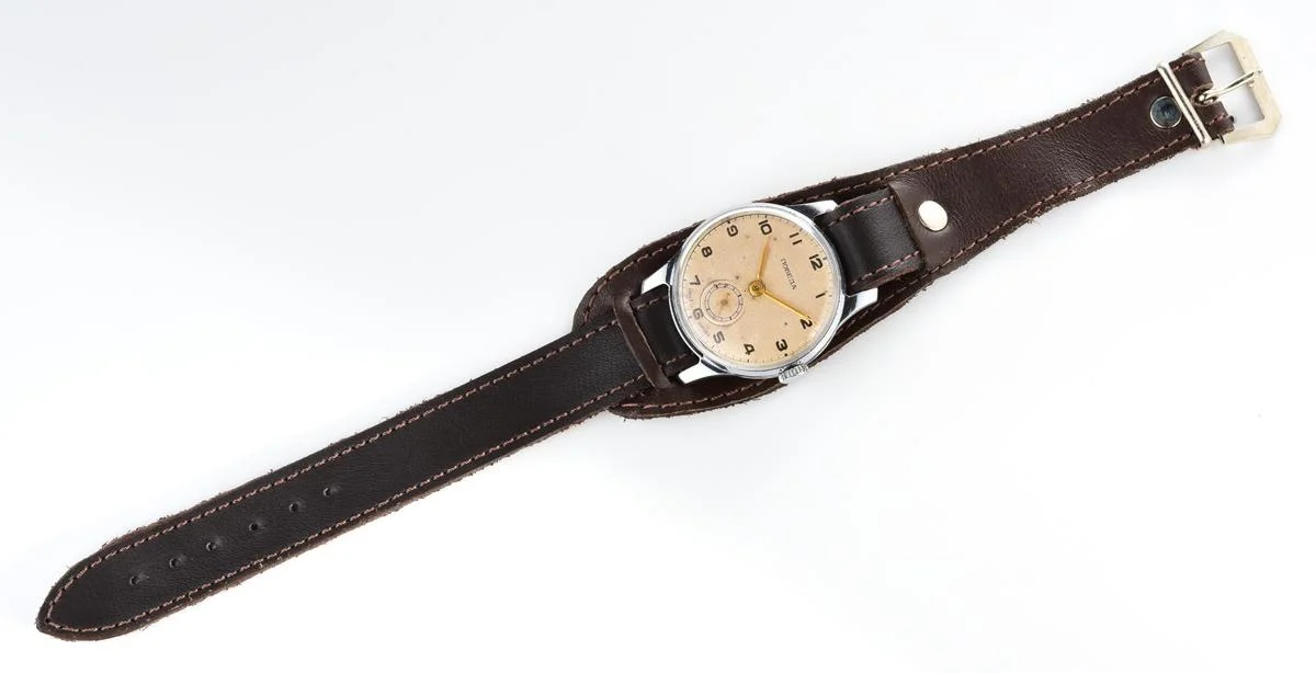 Vintage Soviet mechanical Pobeda wrist watch, 1st quarter of 1955