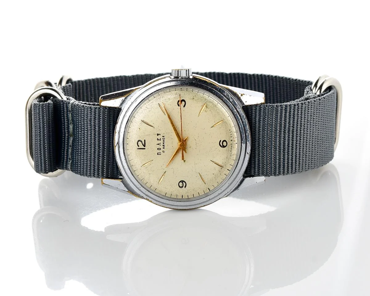 Soviet vintage Poljot mechanical wrist watch