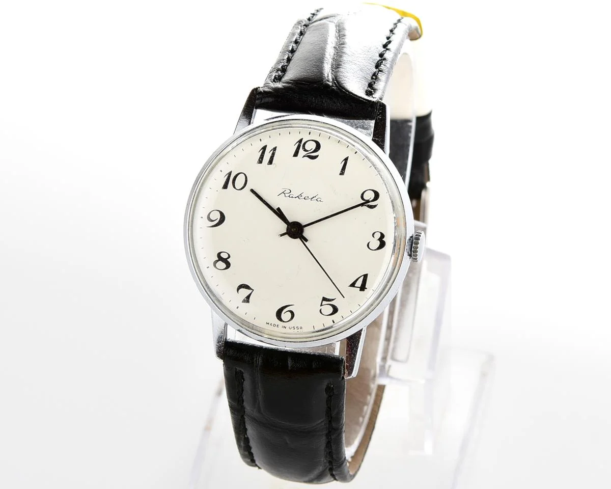 Soviet Raketa elegant vintage mechanical watch