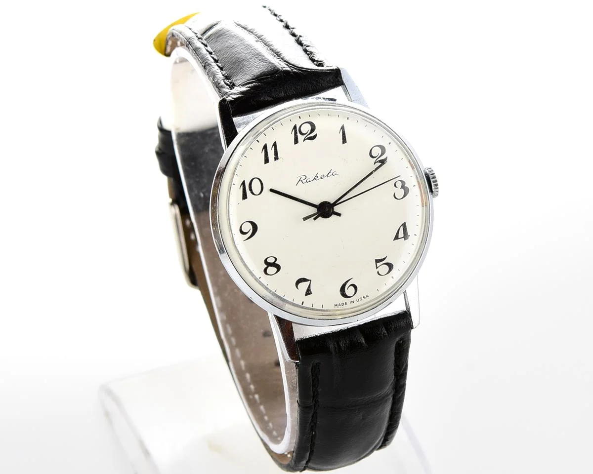 Soviet Raketa elegant vintage mechanical watch