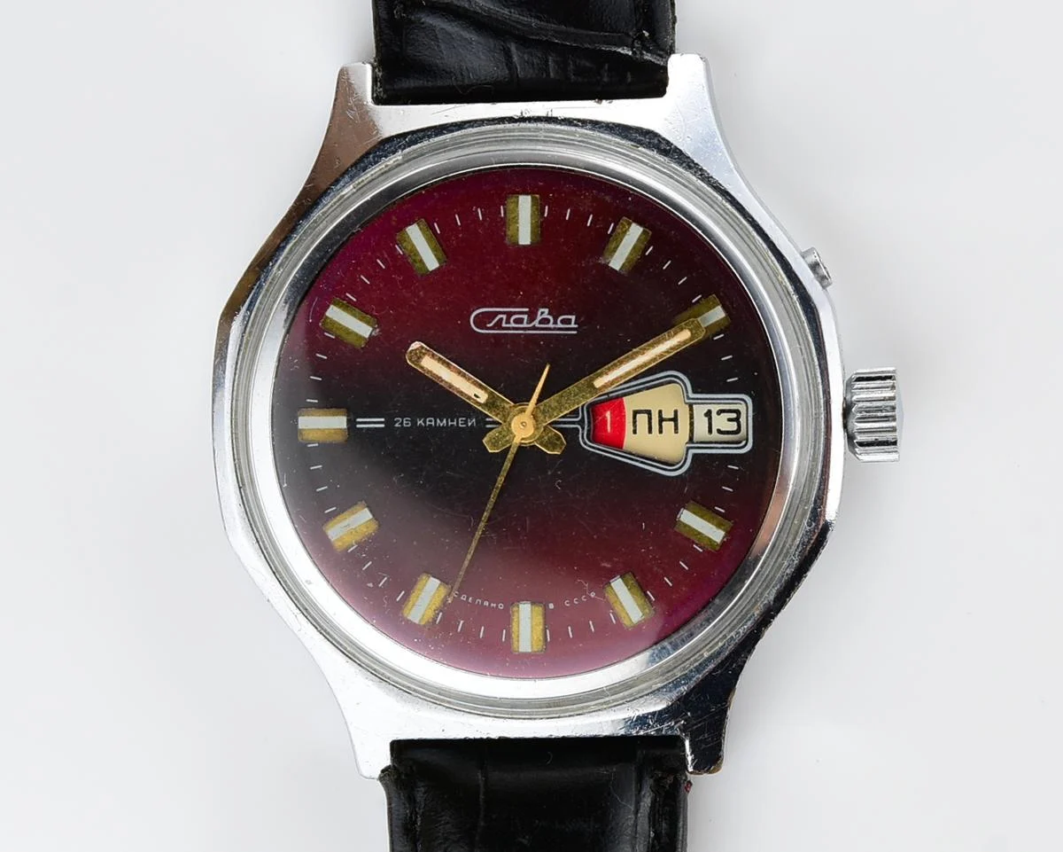 Slava Soviet mechanical vintage watch