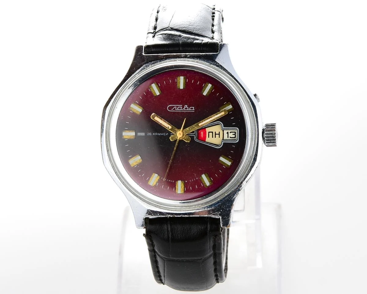 Slava Soviet mechanical vintage watch