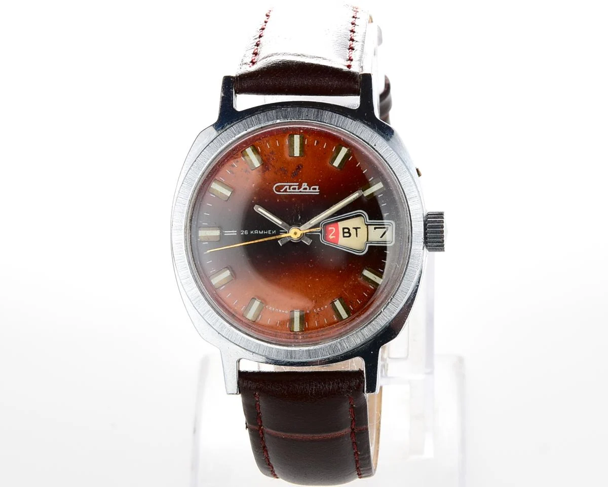 Slava Soviet mechanical vintage watch