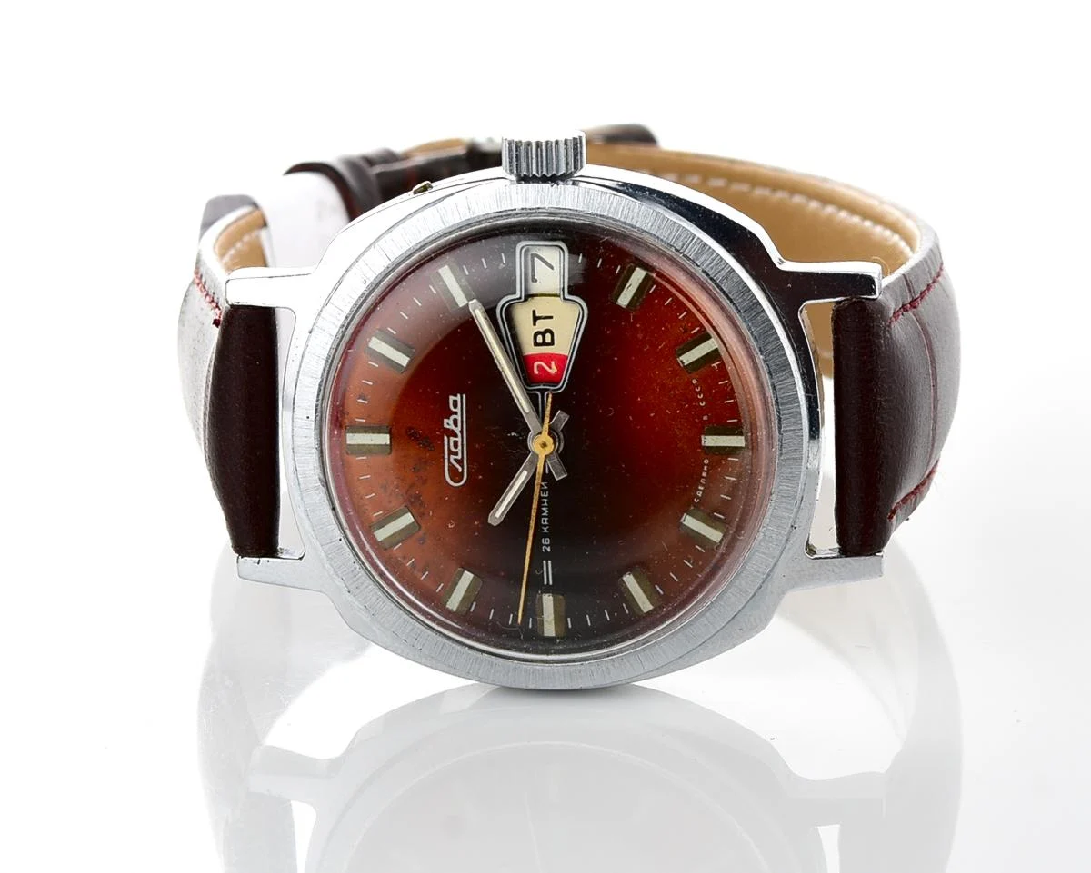 Slava Soviet mechanical vintage watch