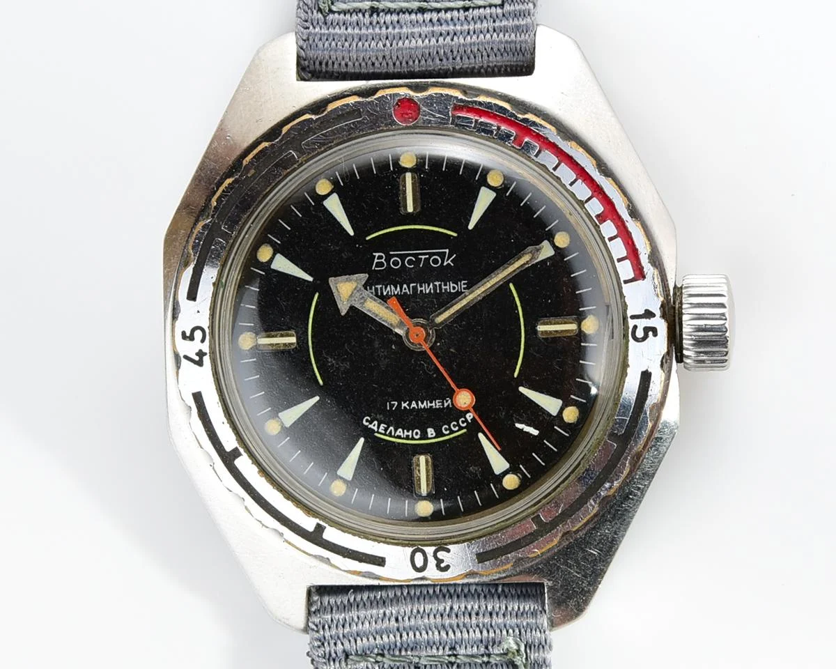 Soviet Vostok Amphibia mechanical wristwatch