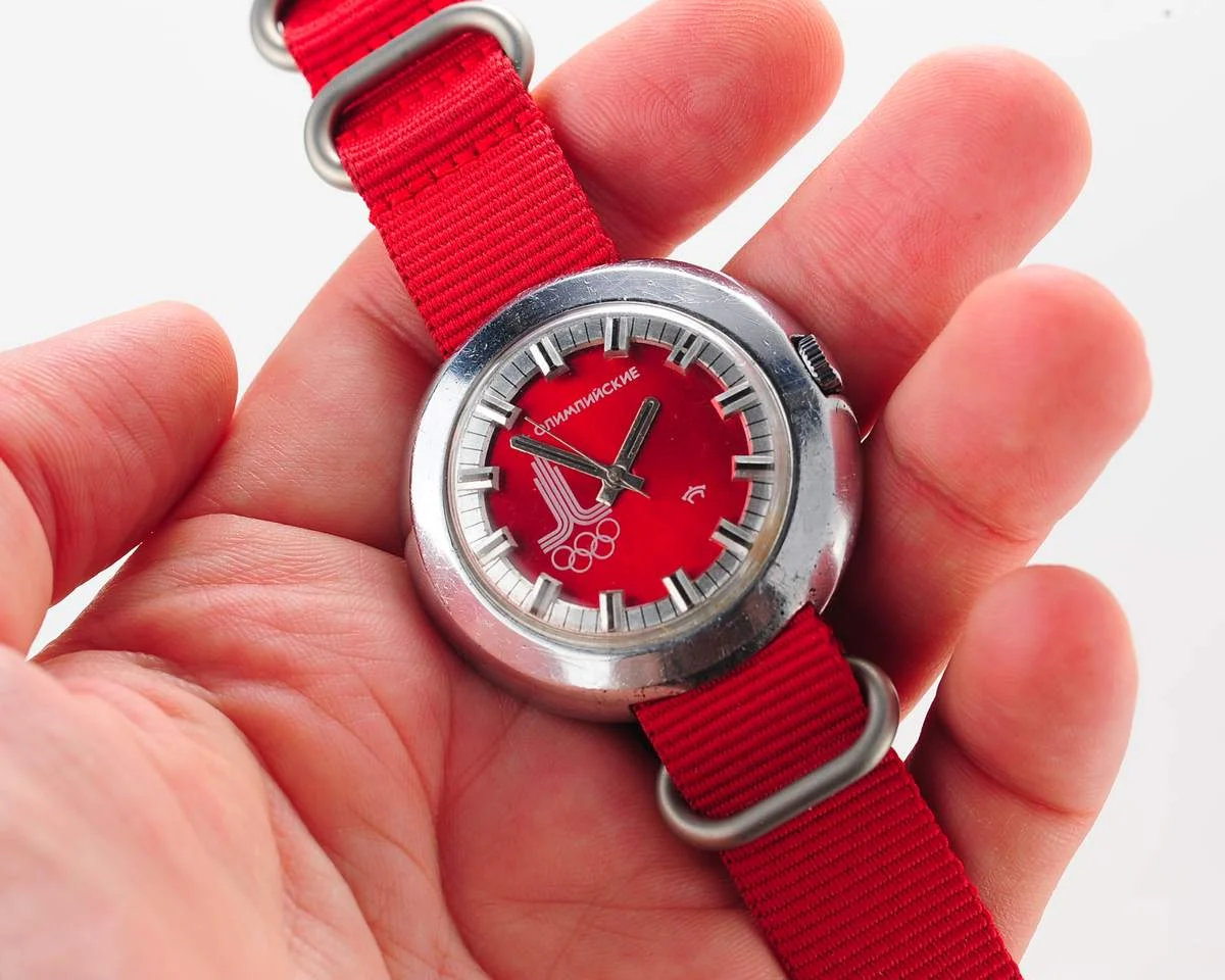 Soviet Raketa Olympic mechanical watch
