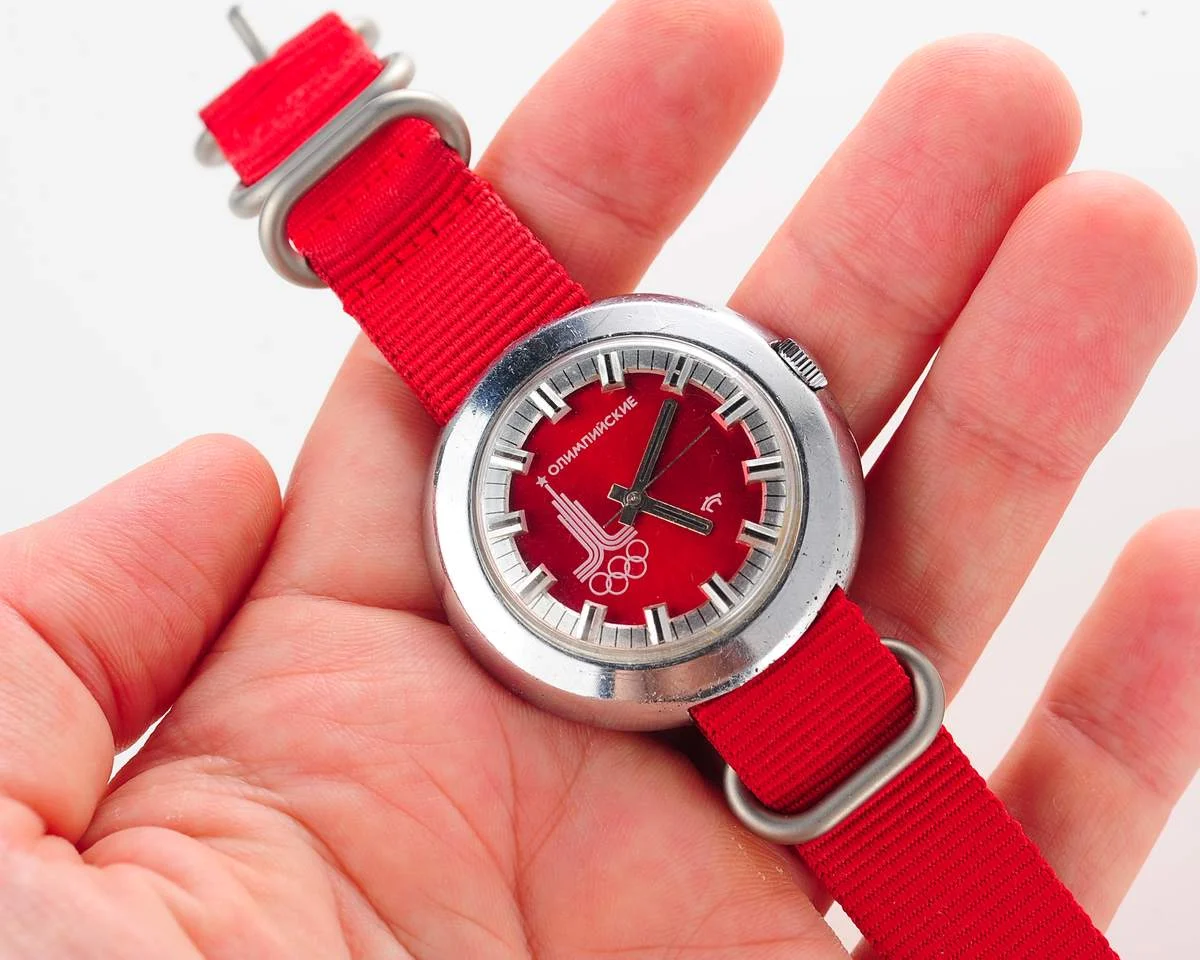 Soviet Raketa Olympic mechanical watch