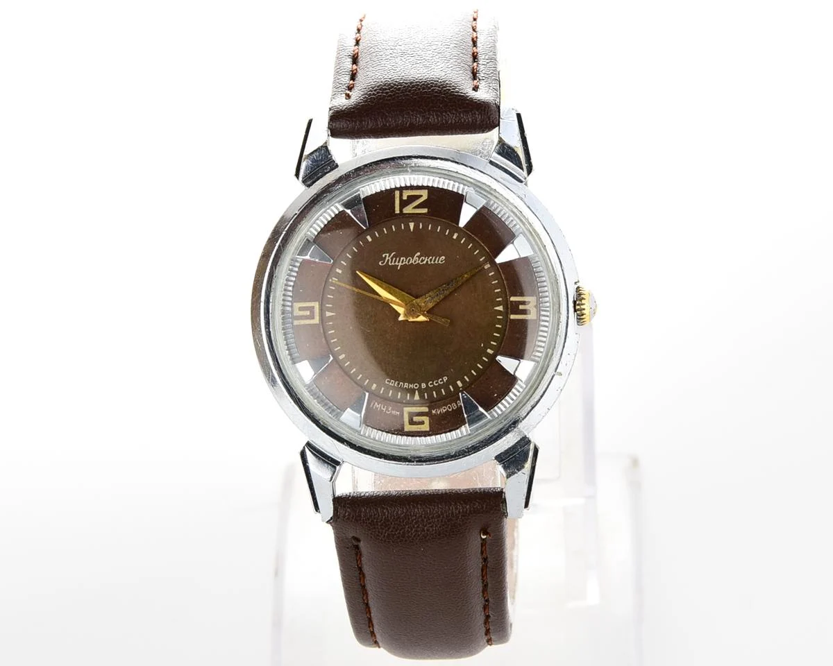 Rare! Beautiful vintage Soviet wrist watch from 1960s - Kirovskie 1MWF with engraved back!