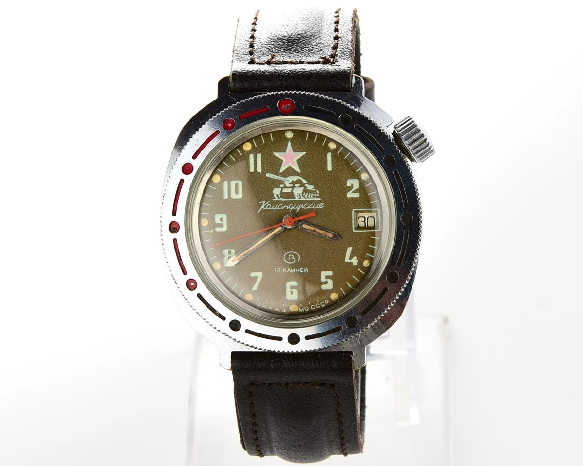 Vostok Komandirskie Tank mechanical watch limited series – “Zakaz MO CCCP”