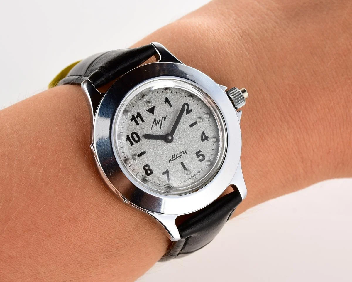 Soviet quartz Luch with Braille dial (for visually impaired)