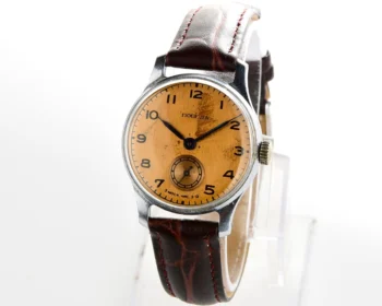 Soviet Pobeda watch with bronze dial, from the 3rd quarter of 1955