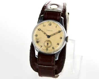 Vintage Soviet mechanical Pobeda wrist watch, 2MChZ from 3rd quarter of 1957