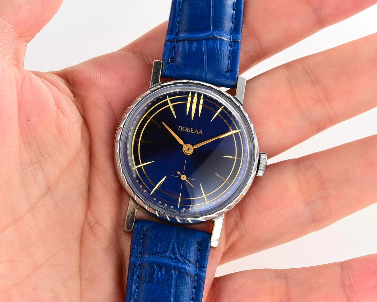 Pobeda Soviet mechanical wrist watch