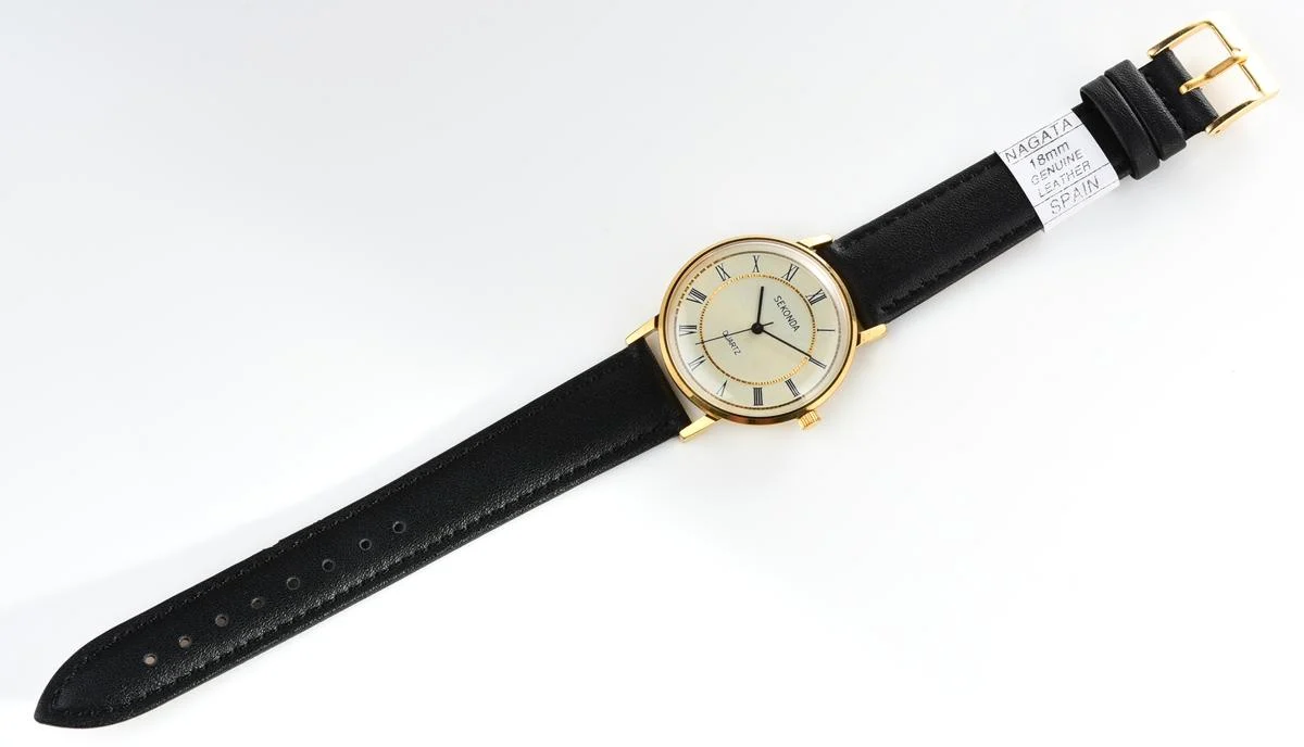 Soviet vintage gold-plated Sekonda quartz watch