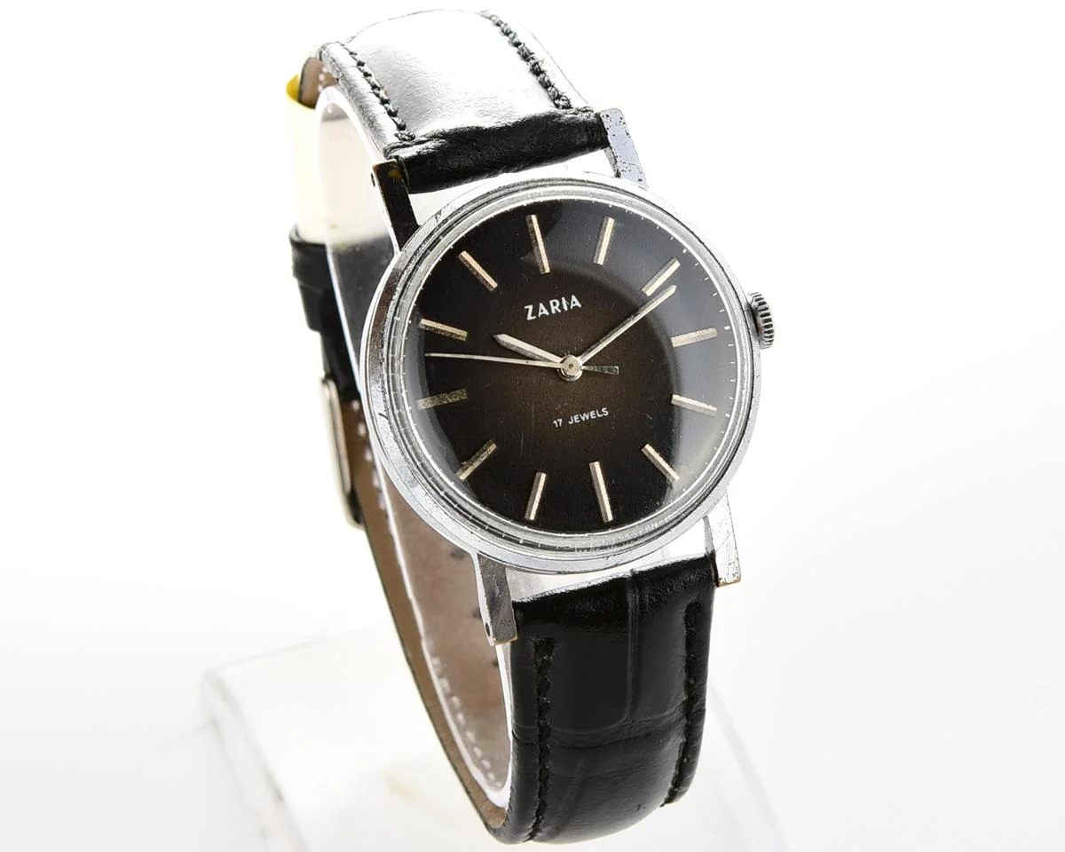 Vintage mechanical Zaria watch