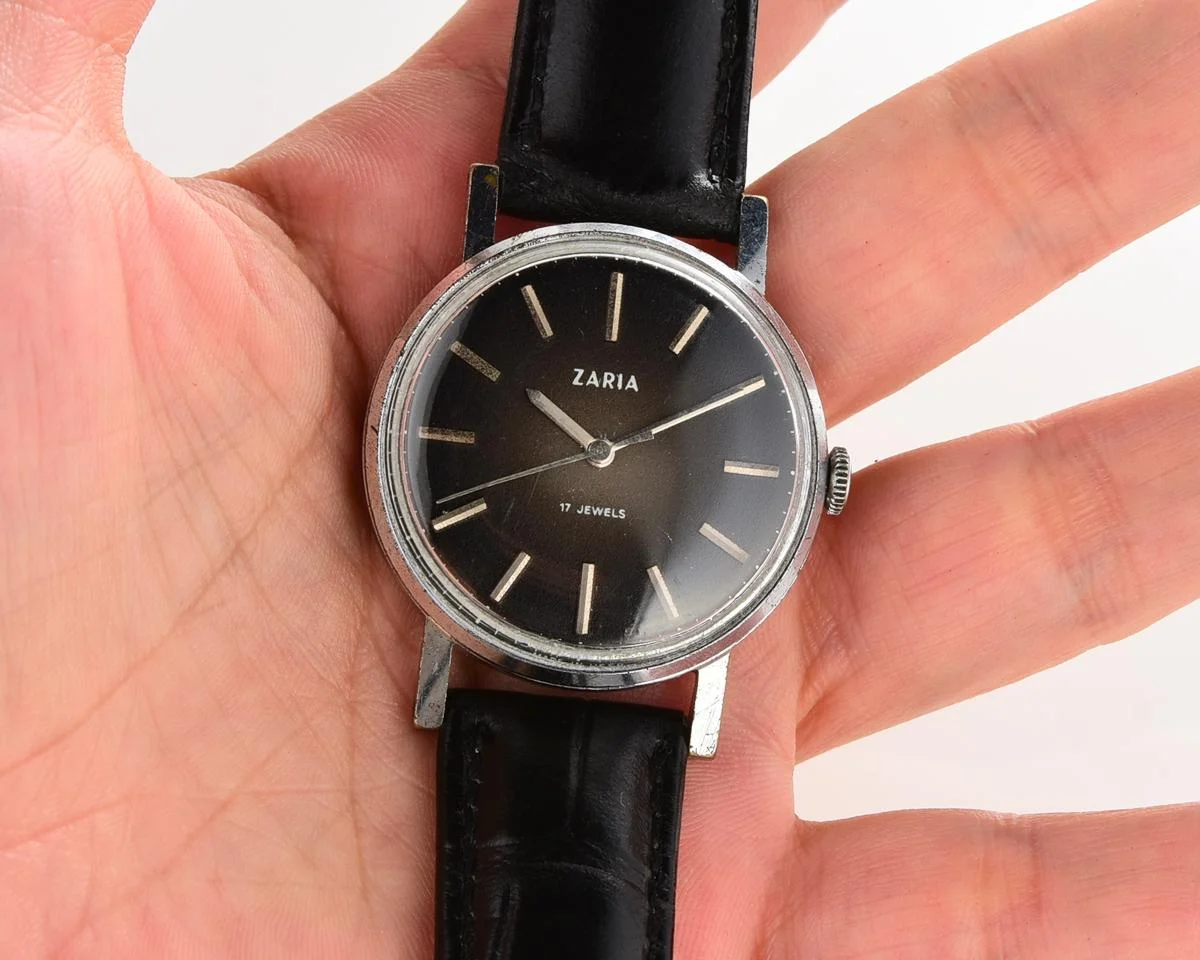 Vintage mechanical Zaria watch