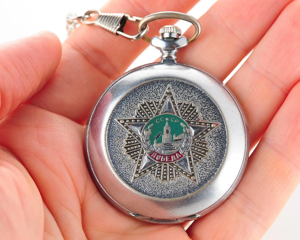 Molnija pocket watch – Victory in Great Patriotic War with spectacular deep blue dial