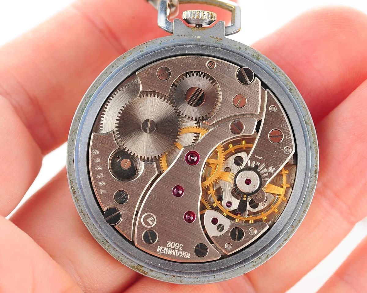 watch Molnija pocket metal dial 9704-0060