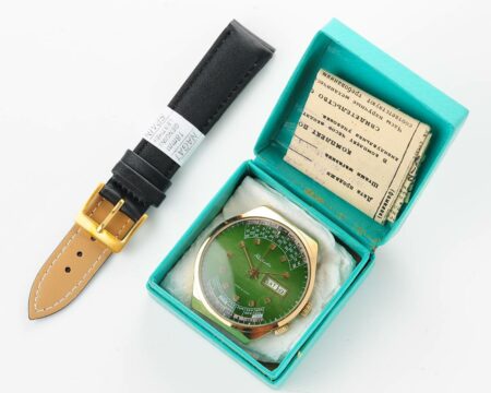 Excellent soviet RAKETA gold-plated perpetual calendar watch
