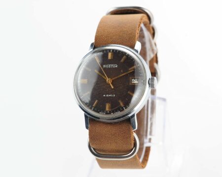 Export Wostok (Vostok) mechanical watch with beautiful textured teal dial