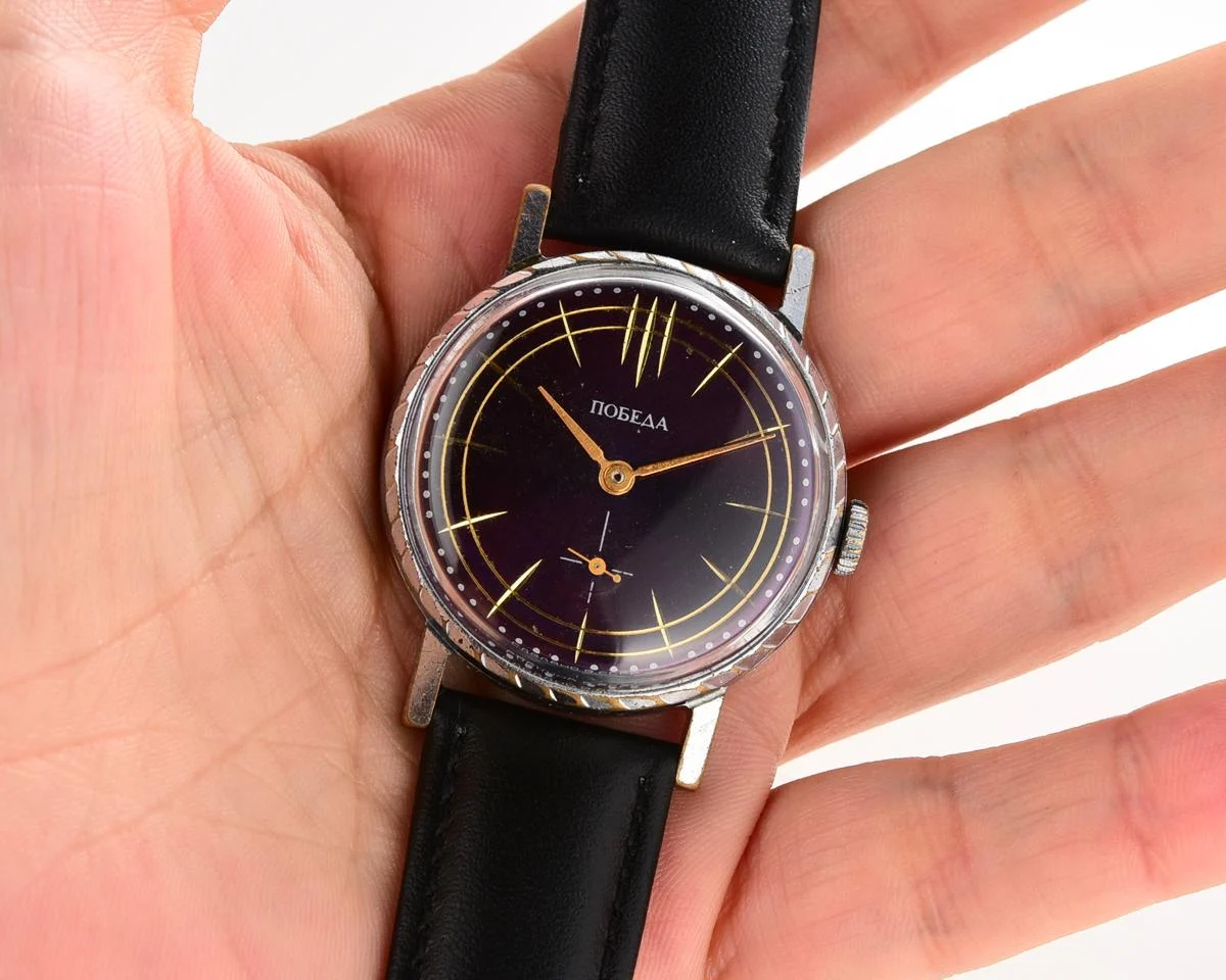 Pobeda Soviet mechanical wrist watch