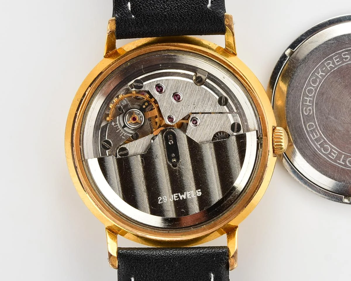 Beautiful automatic vintage gold-plated watch Poljot De Luxe!