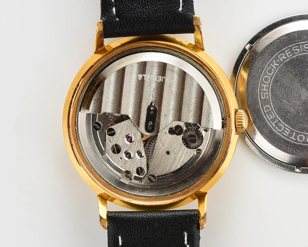 Beautiful automatic vintage gold-plated watch Poljot De Luxe!