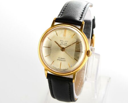 Beautiful automatic vintage gold-plated watch POLJOT DE LUXE!