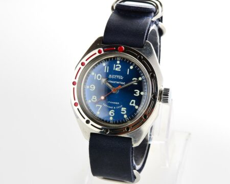 Vostok Amphibia mechanical watch + genuine leather NATO Commander strap!
