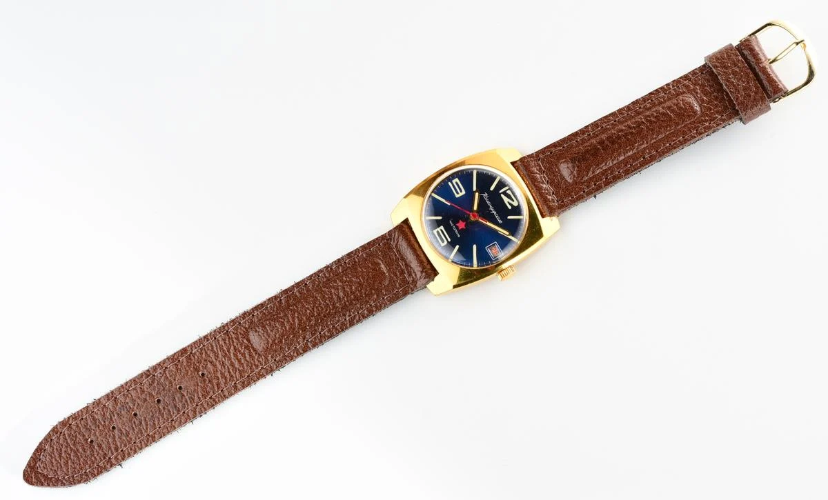 Soviet gold-plated Vostok Komandirskie mechanical watch - Zakaz MO CCCP!