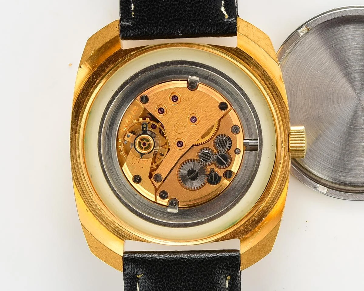 Luch - massive Soviet gold-plated vintage wrist watch