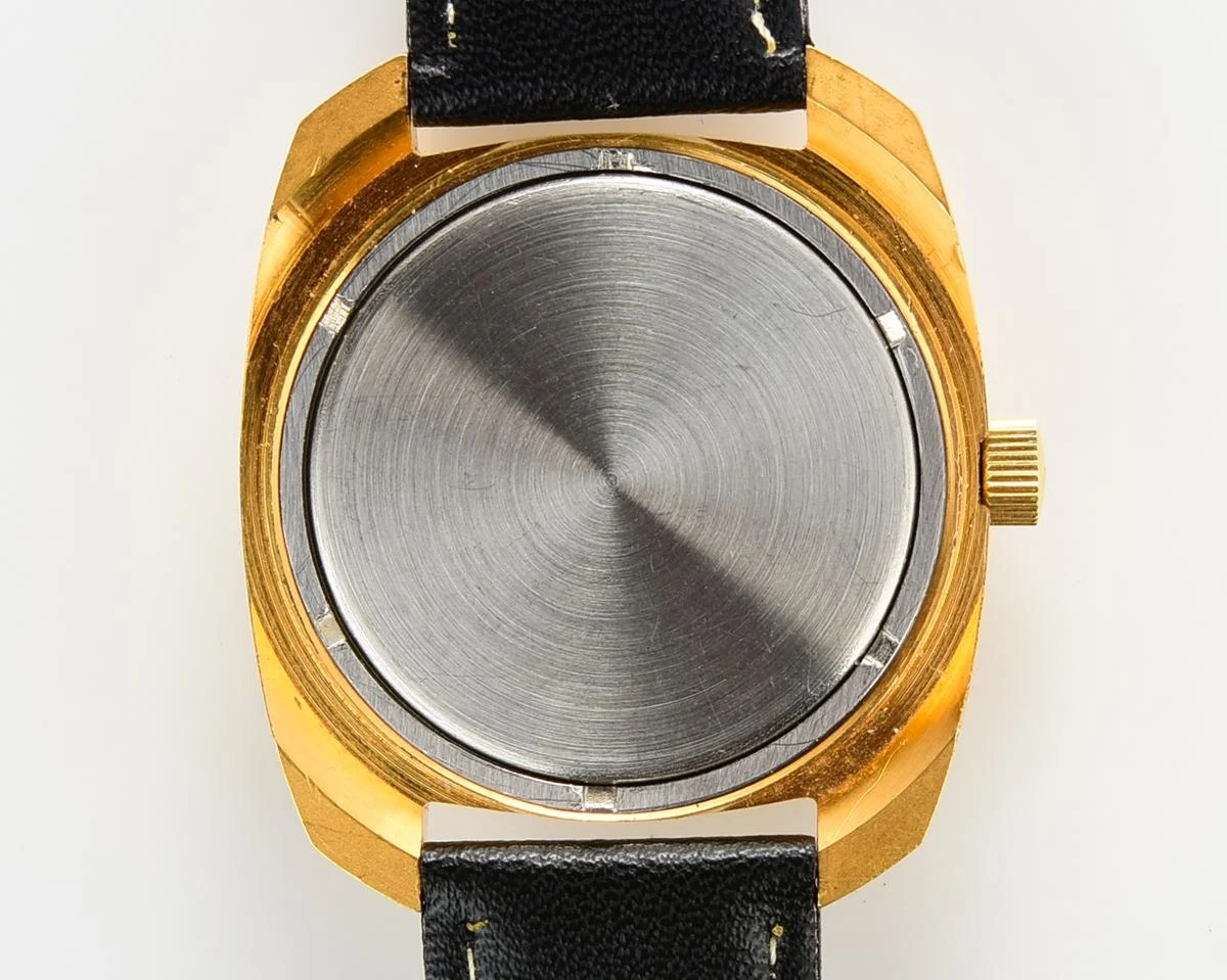 Luch - massive Soviet gold-plated vintage wrist watch