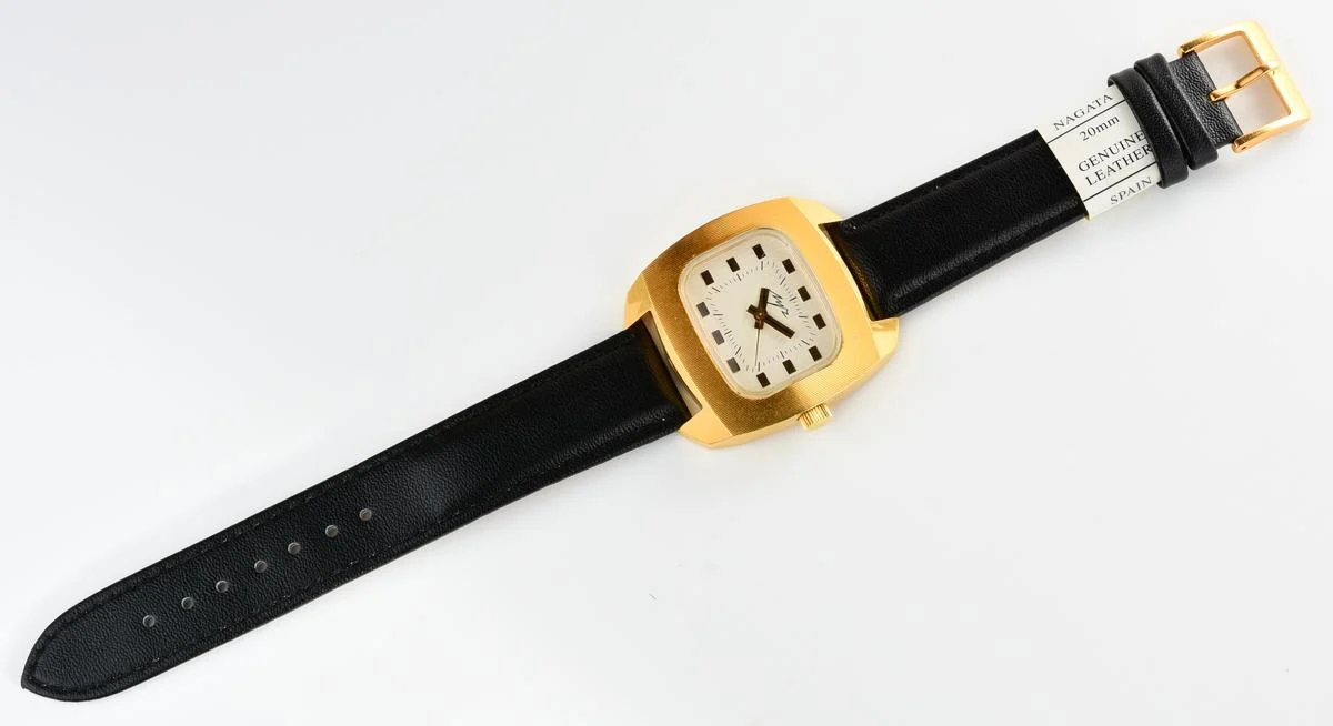Luch - massive Soviet gold-plated vintage wrist watch